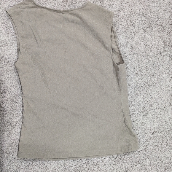 H&M Taupe Grey Brown Sleeveless Top Size Small - Picture 7 of 12